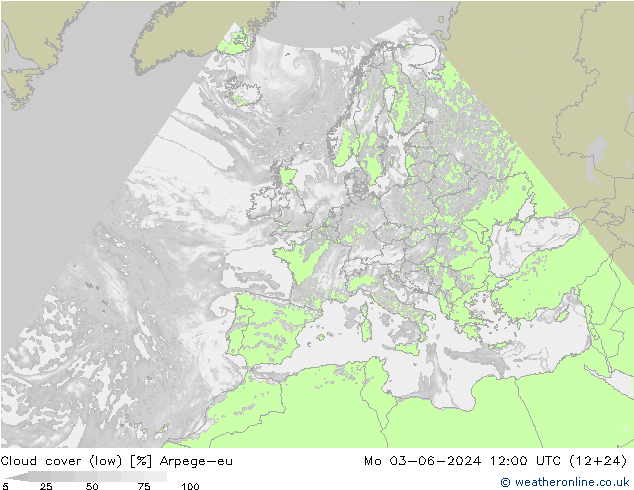 云 (低) Arpege-eu 星期一 03.06.2024 12 UTC
