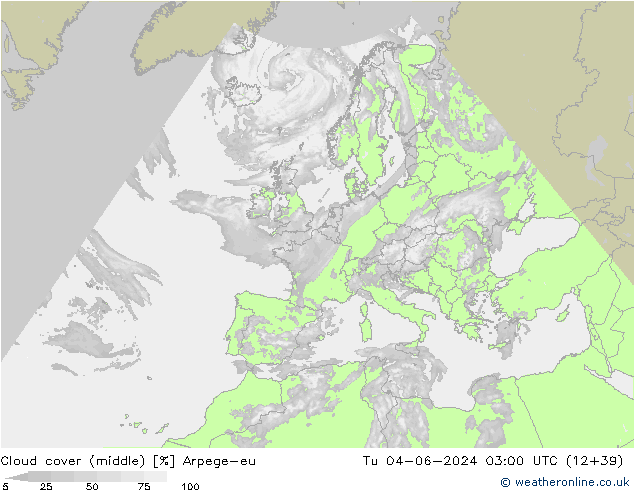 облака (средний) Arpege-eu вт 04.06.2024 03 UTC