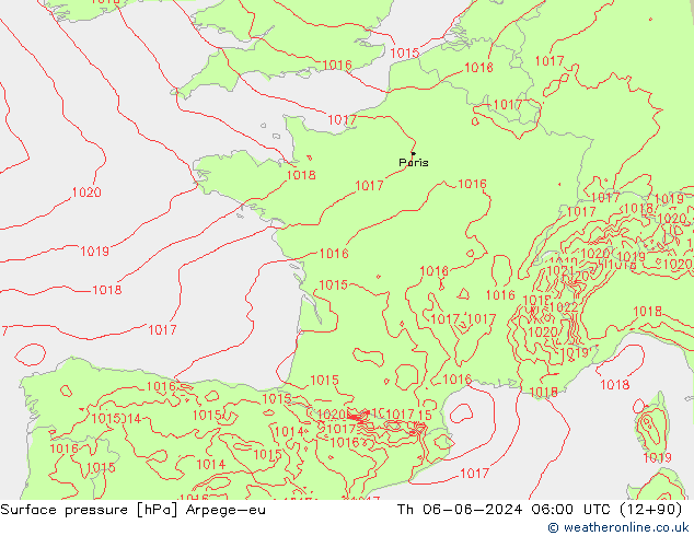 pression de l'air Arpege-eu jeu 06.06.2024 06 UTC