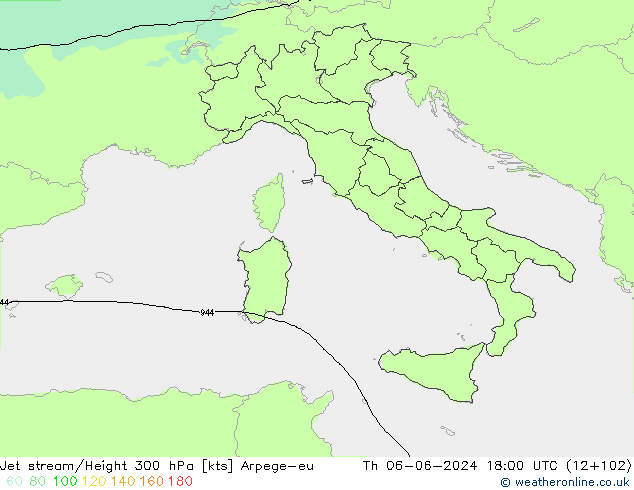 Jet Akımları Arpege-eu Per 06.06.2024 18 UTC