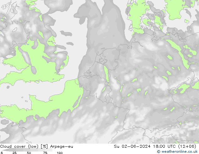 Nubes bajas Arpege-eu dom 02.06.2024 18 UTC