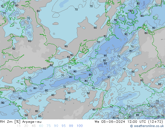 2m Nispi Nem Arpege-eu Çar 05.06.2024 12 UTC