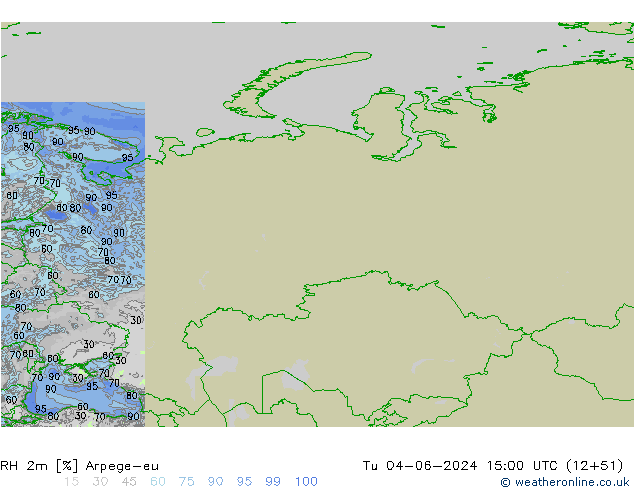 RH 2m Arpege-eu Ter 04.06.2024 15 UTC