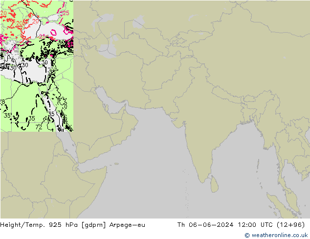 Hoogte/Temp. 925 hPa Arpege-eu do 06.06.2024 12 UTC