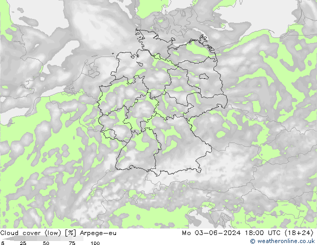 云 (低) Arpege-eu 星期一 03.06.2024 18 UTC