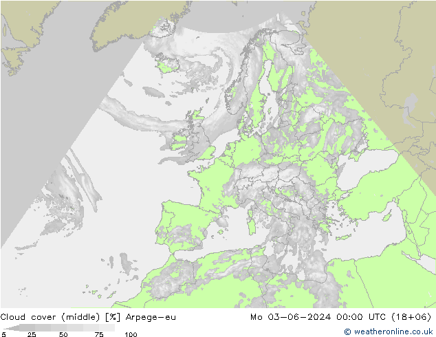 Nubi medie Arpege-eu lun 03.06.2024 00 UTC