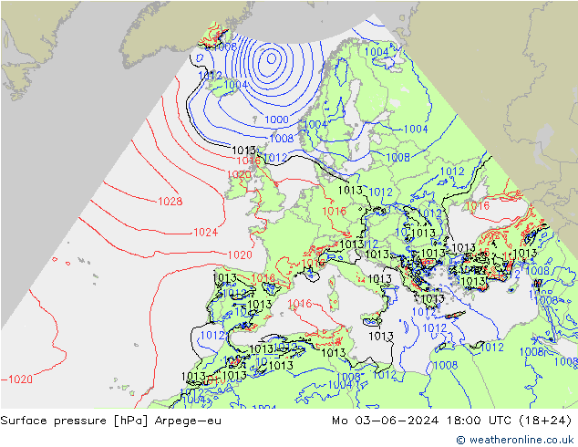ciśnienie Arpege-eu pon. 03.06.2024 18 UTC