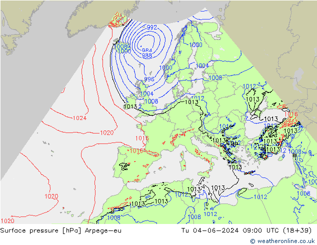      Arpege-eu  04.06.2024 09 UTC