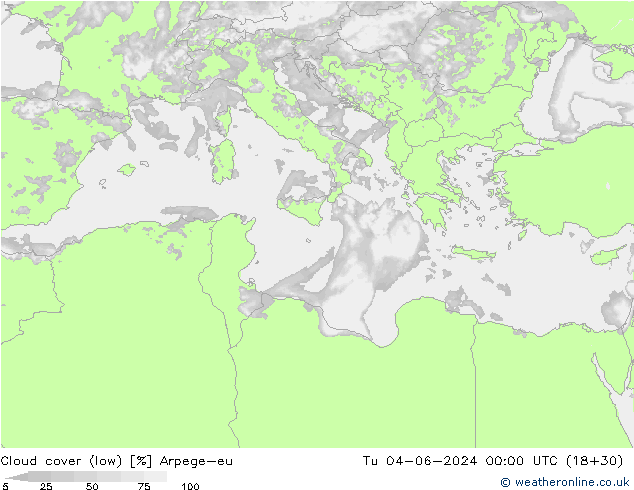 Nubi basse Arpege-eu mar 04.06.2024 00 UTC