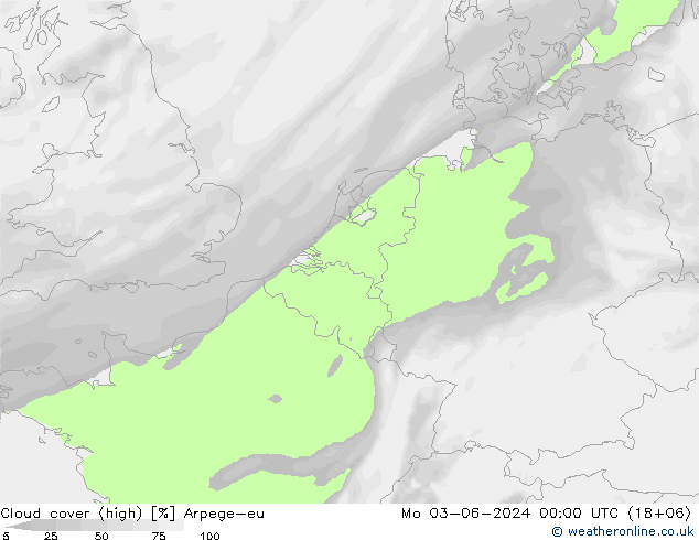 Wolken (hohe) Arpege-eu Mo 03.06.2024 00 UTC