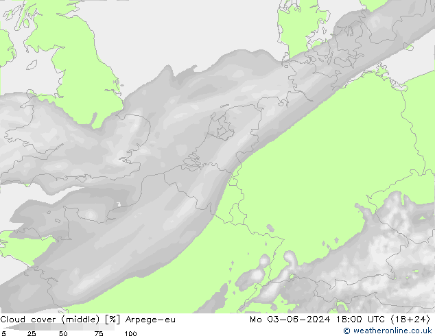облака (средний) Arpege-eu пн 03.06.2024 18 UTC