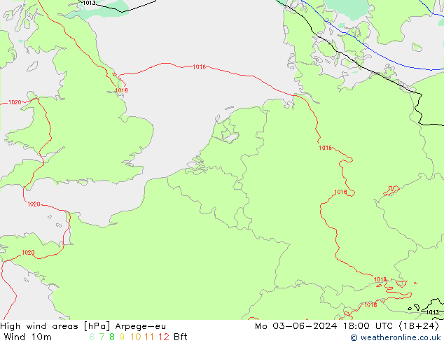 Windvelden Arpege-eu ma 03.06.2024 18 UTC