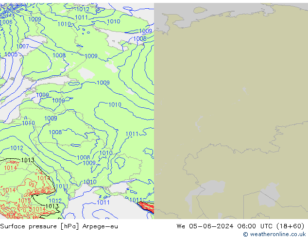 ciśnienie Arpege-eu śro. 05.06.2024 06 UTC