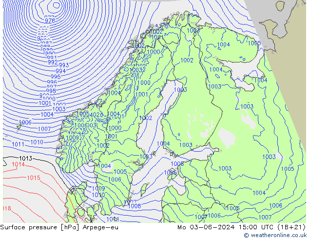 ciśnienie Arpege-eu pon. 03.06.2024 15 UTC