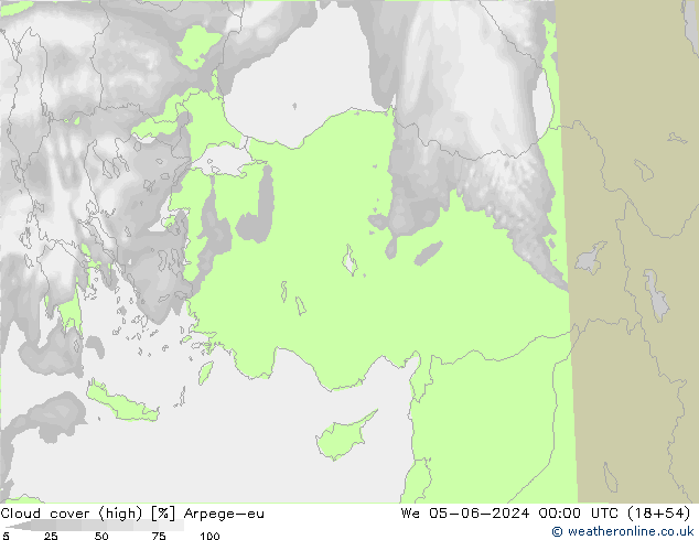 Wolken (hohe) Arpege-eu Mi 05.06.2024 00 UTC