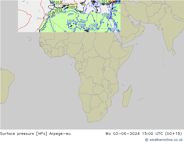 Bodendruck Arpege-eu Mo 03.06.2024 15 UTC