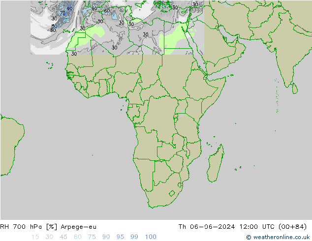 RV 700 hPa Arpege-eu do 06.06.2024 12 UTC