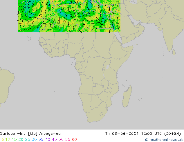  10 m Arpege-eu  06.06.2024 12 UTC