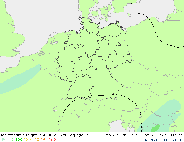 高速氣流 Arpege-eu 星期一 03.06.2024 03 UTC