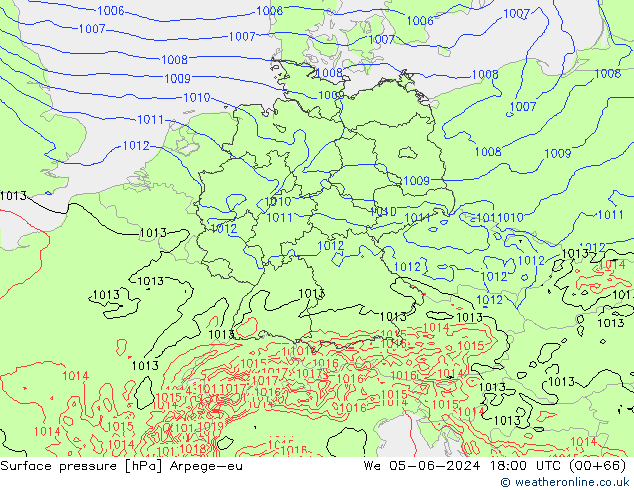 ciśnienie Arpege-eu śro. 05.06.2024 18 UTC