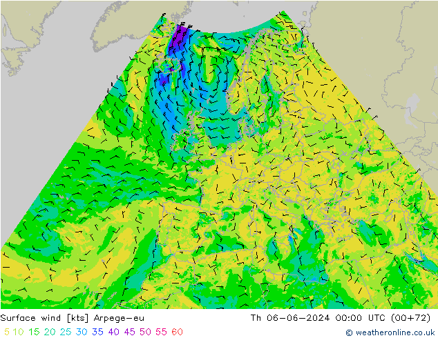 Bodenwind Arpege-eu Do 06.06.2024 00 UTC