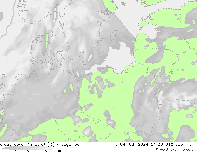 Nubes medias Arpege-eu mar 04.06.2024 21 UTC