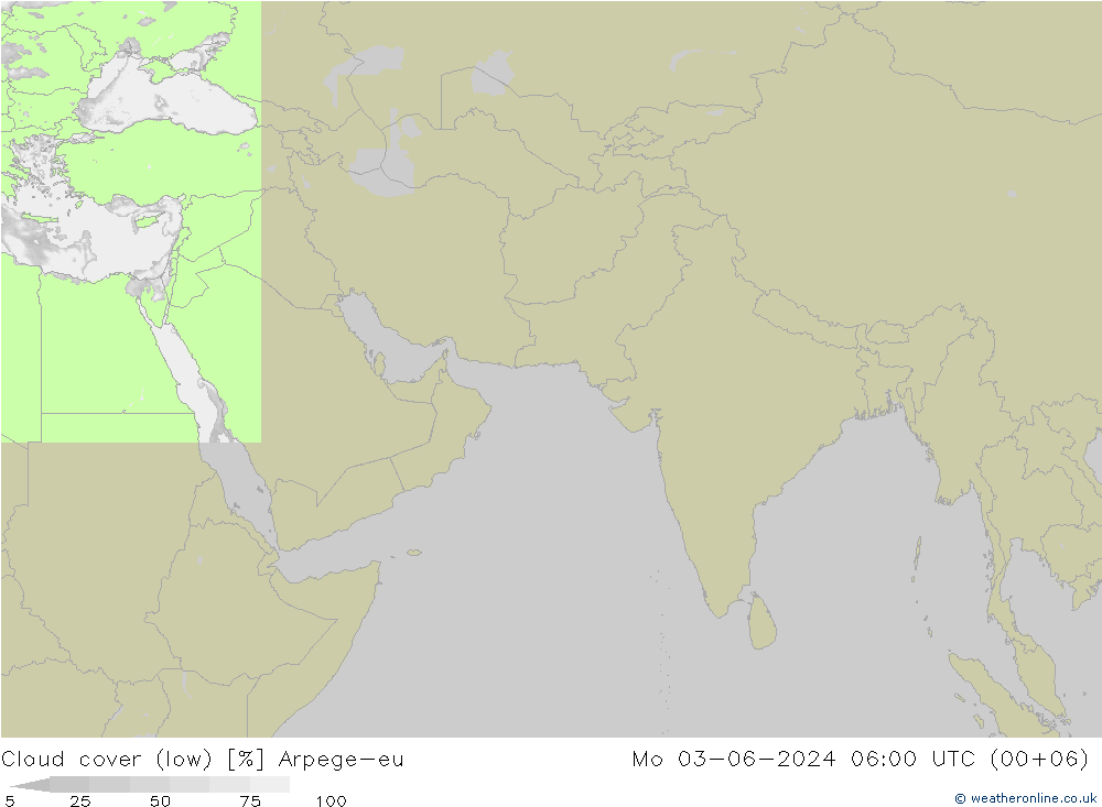 Bulutlar (düşük) Arpege-eu Pzt 03.06.2024 06 UTC