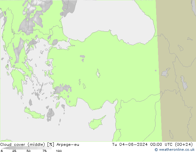 облака (средний) Arpege-eu вт 04.06.2024 00 UTC
