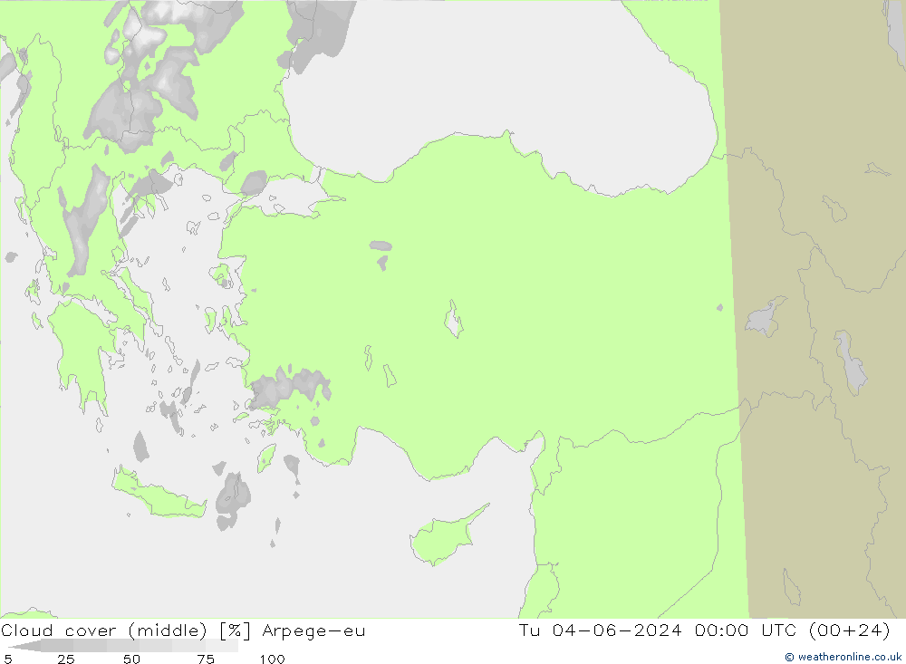 Bulutlar (orta) Arpege-eu Sa 04.06.2024 00 UTC