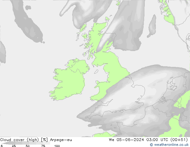 nuvens (high) Arpege-eu Qua 05.06.2024 03 UTC