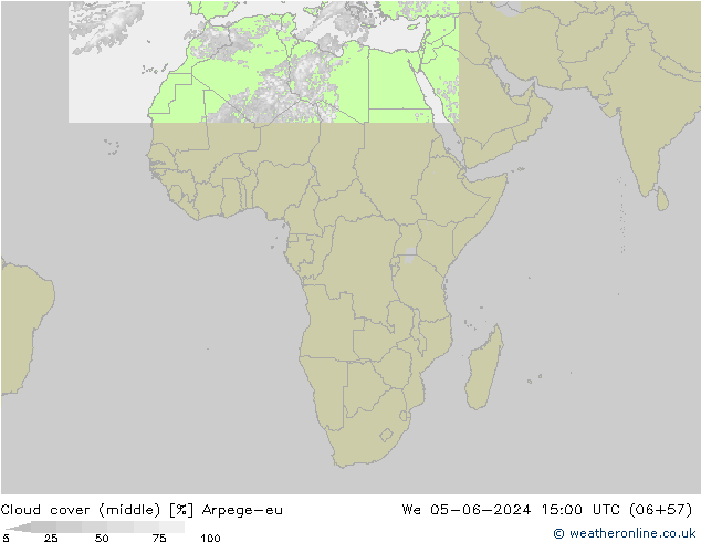 zachmurzenie (środk.) Arpege-eu śro. 05.06.2024 15 UTC