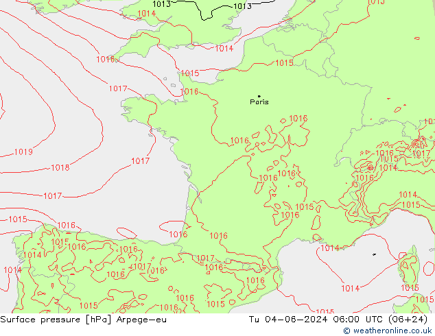      Arpege-eu  04.06.2024 06 UTC