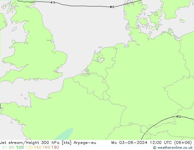 Prąd strumieniowy Arpege-eu pon. 03.06.2024 12 UTC