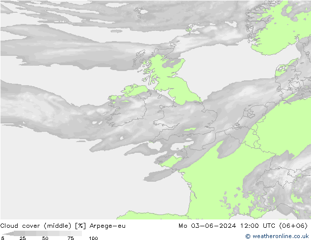 облака (средний) Arpege-eu пн 03.06.2024 12 UTC