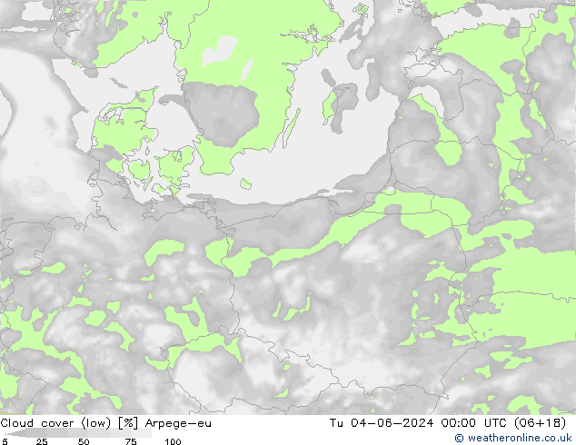 Nuages (bas) Arpege-eu mar 04.06.2024 00 UTC