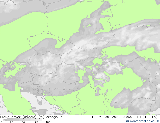 Wolken (mittel) Arpege-eu Di 04.06.2024 03 UTC