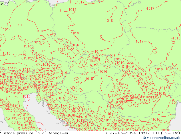 ciśnienie Arpege-eu pt. 07.06.2024 18 UTC