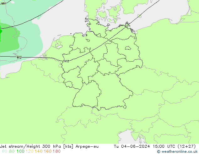 Prąd strumieniowy Arpege-eu wto. 04.06.2024 15 UTC