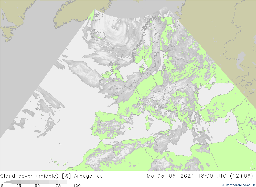 Nubes medias Arpege-eu lun 03.06.2024 18 UTC