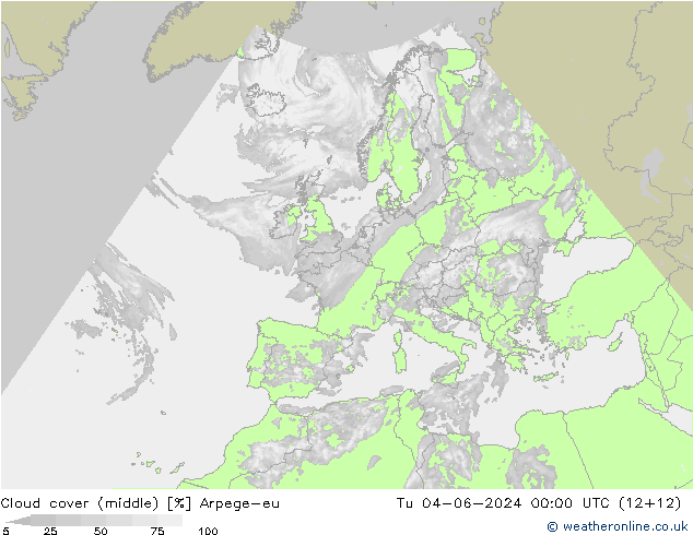 Bewolking (Middelb.) Arpege-eu di 04.06.2024 00 UTC