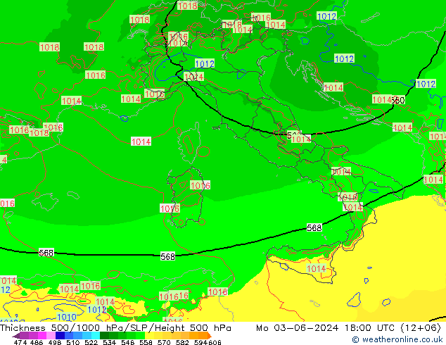 Thck 500-1000hPa Arpege-eu Seg 03.06.2024 18 UTC