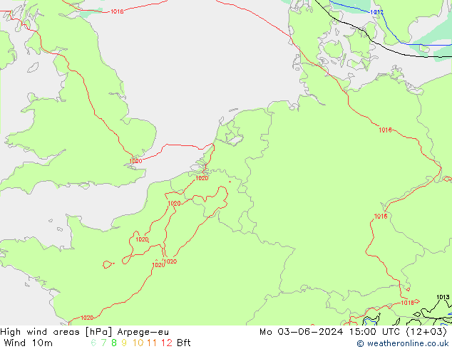 Izotacha Arpege-eu pon. 03.06.2024 15 UTC