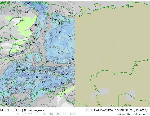 700 hPa Nispi Nem Arpege-eu Sa 04.06.2024 15 UTC