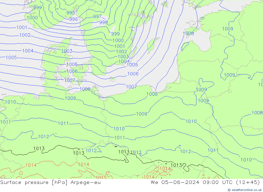 ciśnienie Arpege-eu śro. 05.06.2024 09 UTC