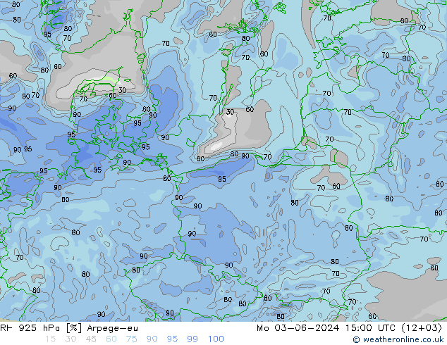 RV 925 hPa Arpege-eu ma 03.06.2024 15 UTC