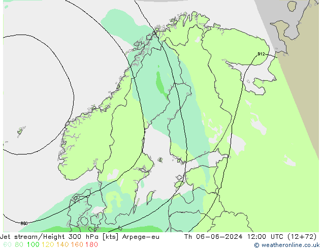 Corrente a getto Arpege-eu gio 06.06.2024 12 UTC