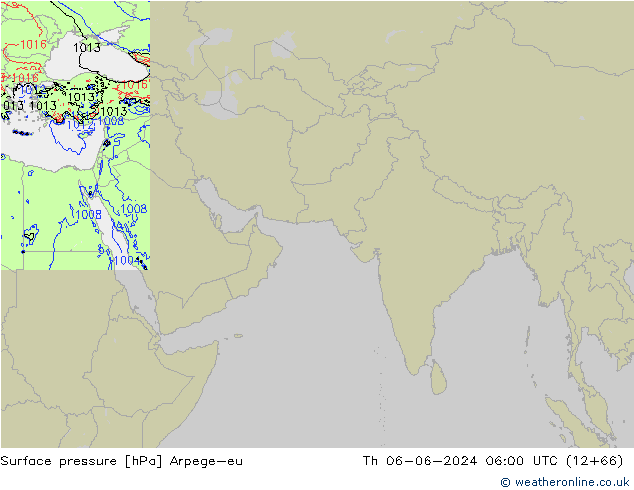 Luchtdruk (Grond) Arpege-eu do 06.06.2024 06 UTC