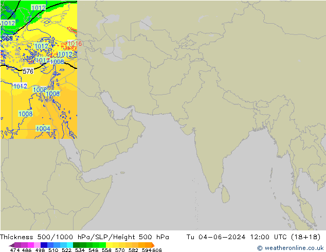 Thck 500-1000hPa Arpege-eu Ter 04.06.2024 12 UTC