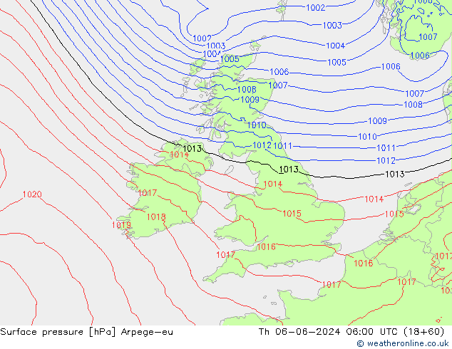 pression de l'air Arpege-eu jeu 06.06.2024 06 UTC