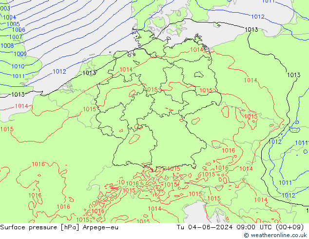 ciśnienie Arpege-eu wto. 04.06.2024 09 UTC